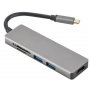 FAST ASIA Adapter-konvertor TIP C na HDMI+2xUSB 3.0+SD/Micro SD - slika 1
