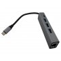 FAST ASIA Adapter-konvertor TIP C na 3xUSB 3.0+TIP C+RJ45 - slika 2