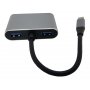 FAST ASIA Adapter-konvertor TIP C na 2xUSB 3.0+TIP C+RJ45 - slika 2