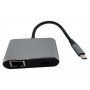 FAST ASIA Adapter-konvertor TIP C na 2xUSB 3.0+TIP C+RJ45 - slika 1