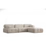 Atelier del Sofa Ugaona garnitura Doblo 3 Seater with Pouffe ( L1 O1 1R Pouffe) Cream - slika 1