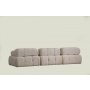 Atelier del Sofa Ugaona garnitura Doblo 3 Seater with Pouffe ( L1 O1 1R Pouffe) Cream - slika 5