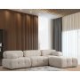 Atelier del Sofa Ugaona garnitura Doblo 3 Seater with Pouffe ( L1 O1 1R Pouffe) Cream - slika 2