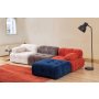Atelier del Sofa Ugaona garnitura Doblo 3 Seater with Pouffe ( L1 O1 1R Pouffe) Multicolor - slika 2