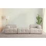 Atelier del Sofa Sofa Doblo 3 Seater ( L1 Pouffe 1R) Cream Bouclette - slika 2