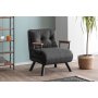 Atelier del Sofa Fotelja Sando Single Dark Grey - slika 3