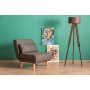 Atelier del Sofa Fotelja Folde Single Dark Grey - slika 2