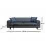 Atelier del Sofa Sofa Arredo Crowbar Navy Blue - slika 5