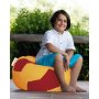 Atelier del Sofa Lazy bag Football Yellow Red - slika 4