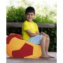 Atelier del Sofa Lazy bag Football Kids Pouf Yellow Red - slika 2