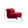 Atelier del Sofa Fotelja Mokka Red Wing - slika 5