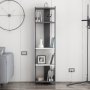 HANAH HOME Polica za knjige Abis Narrow Anthracite White - slika 3