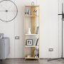HANAH HOME Polica za knjige Abis Narrow Oak White - slika 3