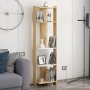 HANAH HOME Polica za knjige Abis Narrow Oak White - slika 2