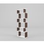 HANAH HOME Polica za knjige Bates White Dark Grey - slika 1