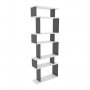 HANAH HOME Polica za knjige Bates White Anthracite - slika 1