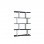 HANAH HOME Polica za knjige Harmon White Anthracite - slika 1