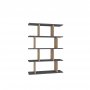 HANAH HOME Polica za knjige Harmon Anthracite Oak - slika 1