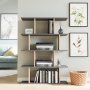 HANAH HOME Polica za knjige Harmon Anthracite Oak - slika 2