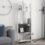 HANAH HOME Polica za knjige Abis Wide White Anthracite - slika 2