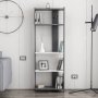 HANAH HOME Polica za knjige Abis Wide Anthracite White - slika 3