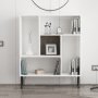 HANAH HOME Polica za knjige Arven White Dark Grey 1 - slika 3