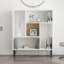 HANAH HOME Polica za knjige Arven White Oak 11 - slika 3