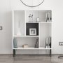 HANAH HOME Polica za knjige Arven White Anthracite 11 - slika 3