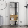 HANAH HOME Polica za knjige Abis Wide Anthracite Oak - slika 3