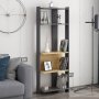HANAH HOME Polica za knjige Abis Wide Anthracite Oak - slika 2
