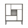 HANAH HOME Polica za knjige Arven Dark Grey White - slika 1