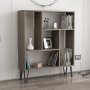 HANAH HOME Polica za knjige Arven Dark Grey White - slika 2