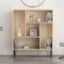 HANAH HOME Polica za knjige Arven Oak White 1 - slika 3