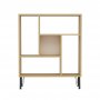 HANAH HOME Polica za knjige Arven Oak White 1 - slika 1