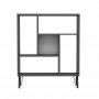 HANAH HOME Polica za knjige Arven Anthracite White - slika 1