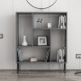 HANAH HOME Polica za knjige Arven Anthracite White - slika 2