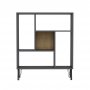 HANAH HOME Polica za knjige Arven Anthracite Oak - slika 1
