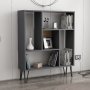 HANAH HOME Polica za knjige Arven Anthracite Oak - slika 2