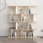 HANAH HOME Polica za knjige Jorin Oak White - slika 3