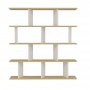 HANAH HOME Polica za knjige Jorin Oak White - slika 1