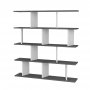 HANAH HOME Polica za knjige Jorin Anthracite White - slika 5