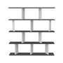 HANAH HOME Polica za knjige Jorin Anthracite White - slika 1