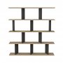 HANAH HOME Polica za knjige Jorin Oak Anthracite - slika 5