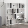 HANAH HOME Polica za knjige Hodbi White Anthracite - slika 2