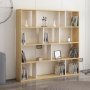HANAH HOME Polica za knjige Hodbi Oak White - slika 2