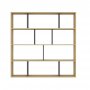 HANAH HOME Polica za knjige Hodbi Oak Anthracite - slika 1