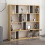 HANAH HOME Polica za knjige Hodbi Oak Anthracite - slika 2