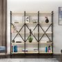 HANAH HOME Polica za knjige Elston 1800 4 Black Oak - slika 2