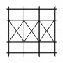 HANAH HOME Polica za knjige Elston 1800 4 Black Anthracite - slika 1