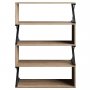 HANAH HOME Polica za knjige Termas Walnut Black - slika 1